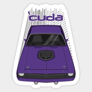 Plymouth Barracuda - Hemi Cuda - 1970 - Plum Crazy Purple Sticker